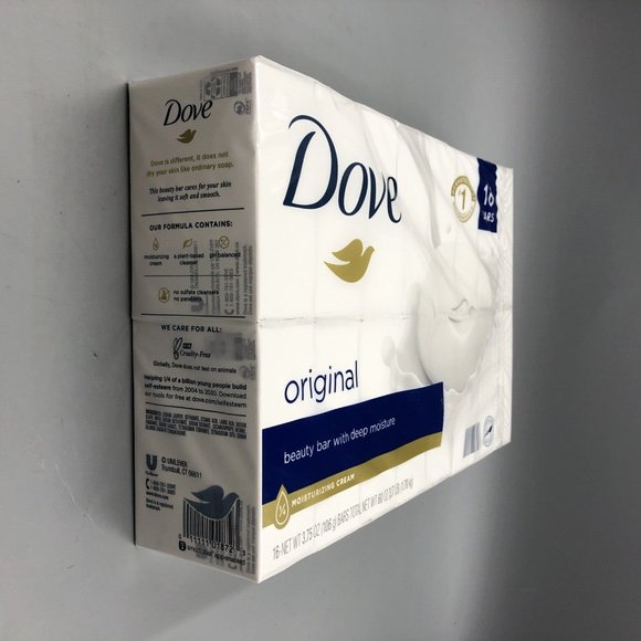 Package of 16 Dove Original Beauty Bar with Deep Moisture White Soap Bars - Picture 4 of 4